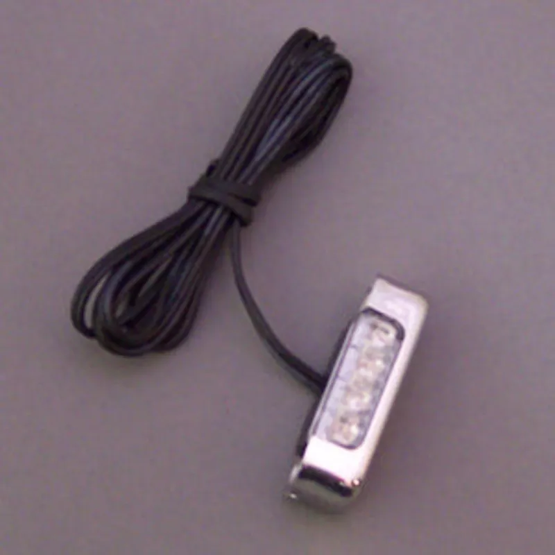 "Dragon" 4 diode LED strip light w/chrome housing - Green