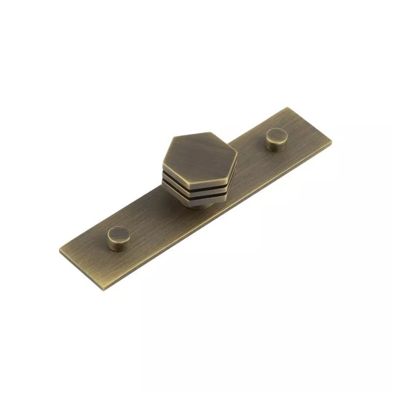 Frelan - Nile Cupboard Knobs 30mm Plain Antique Brass