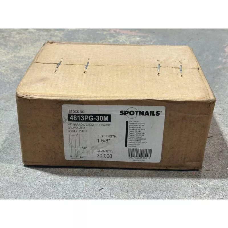 Galvanized Narrow Crown Staples 30,000 Count