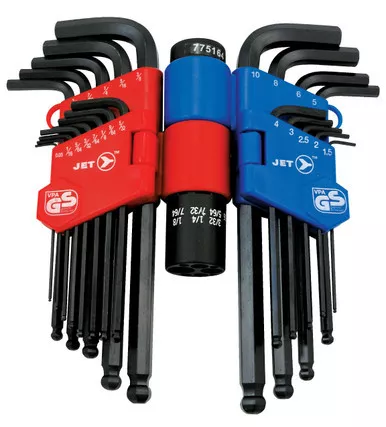 Jet 775164 - (JBHK-22SM) 22 PC S.A.E./Metric Ball Nose Hex Key Set